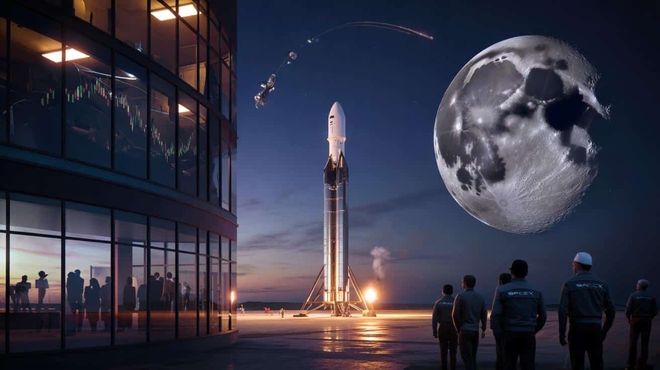 Wejście SpaceX na giełdę zmienia układ sił w podboju Księżyca