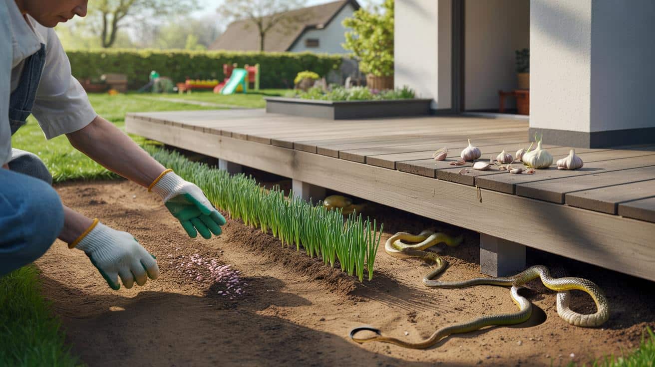 Węże pod tarasem? W marcu uratują cię… kiełki czosnku