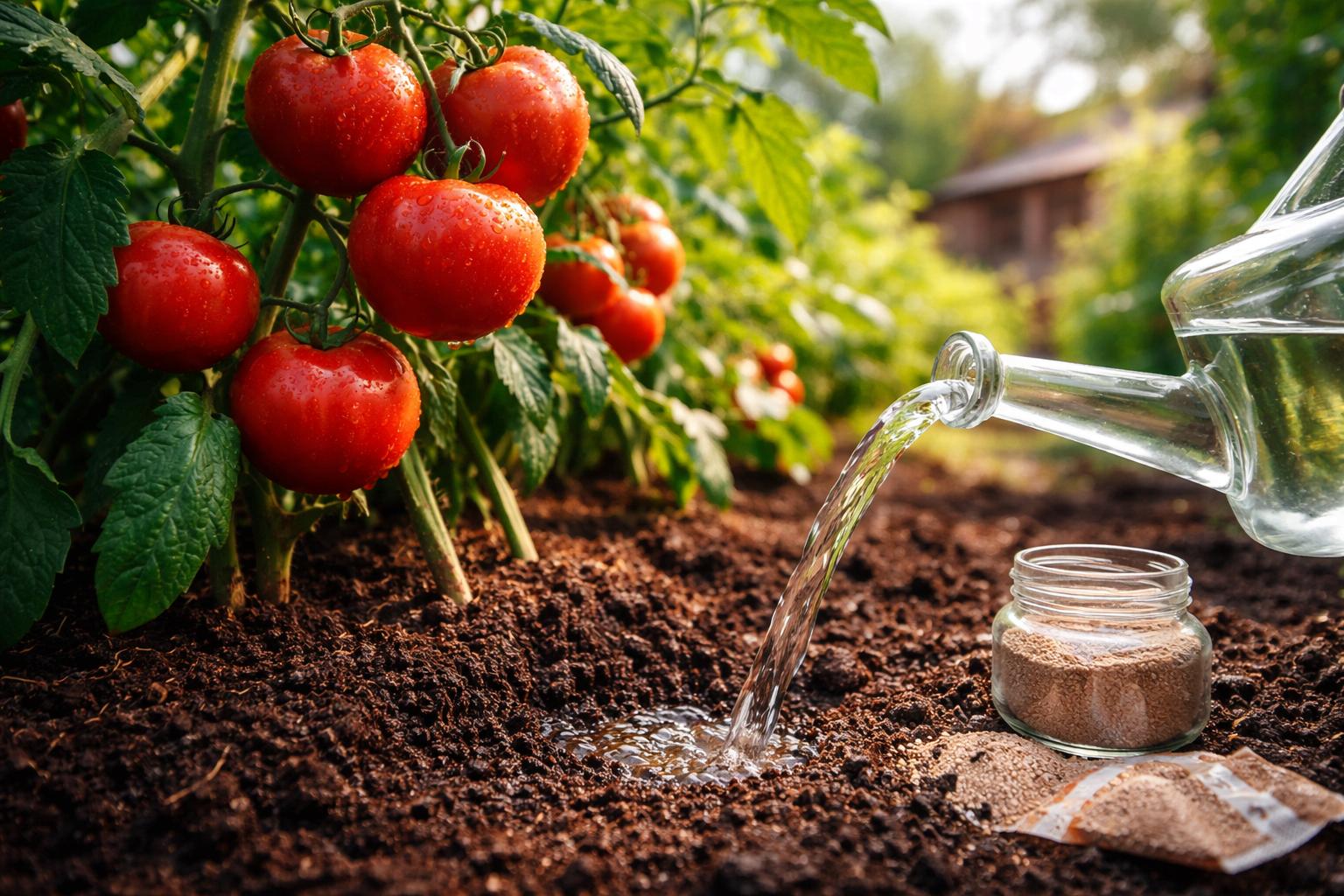 Większe i słodsze pomidory z ogródka: trik z kuchennej szafki