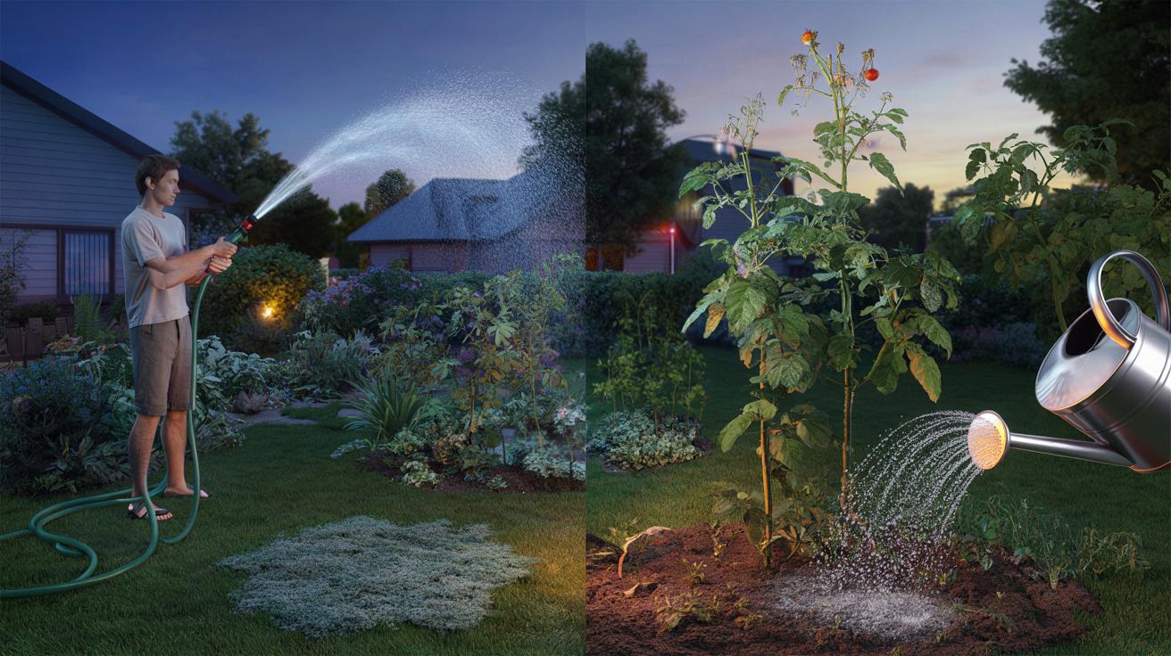 Wiele osób podlewa ogród wieczorem nie wiedząc, że może to sprzyjać chorobom roślin