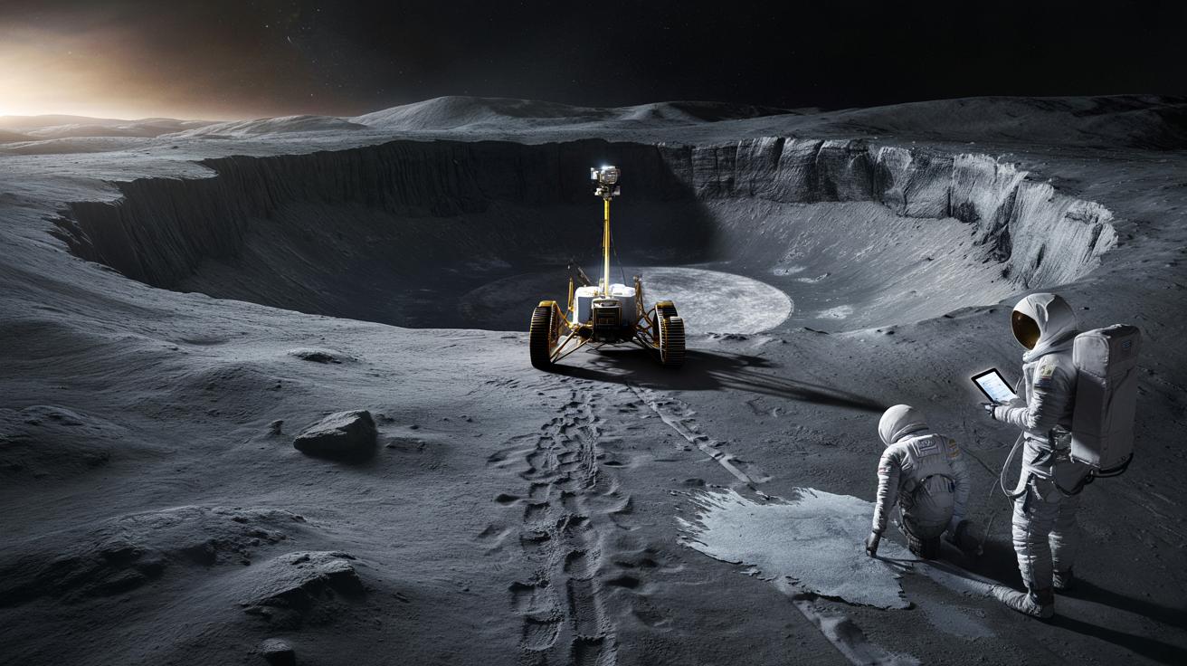 Wielki znak zapytania przy lodzie na Księżycu. Nowe dane studzą entuzjazm