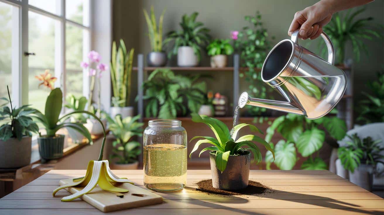 Wiosenny napój z banana dla roślin doniczkowych: prosty trik na bujne liście i kwiaty