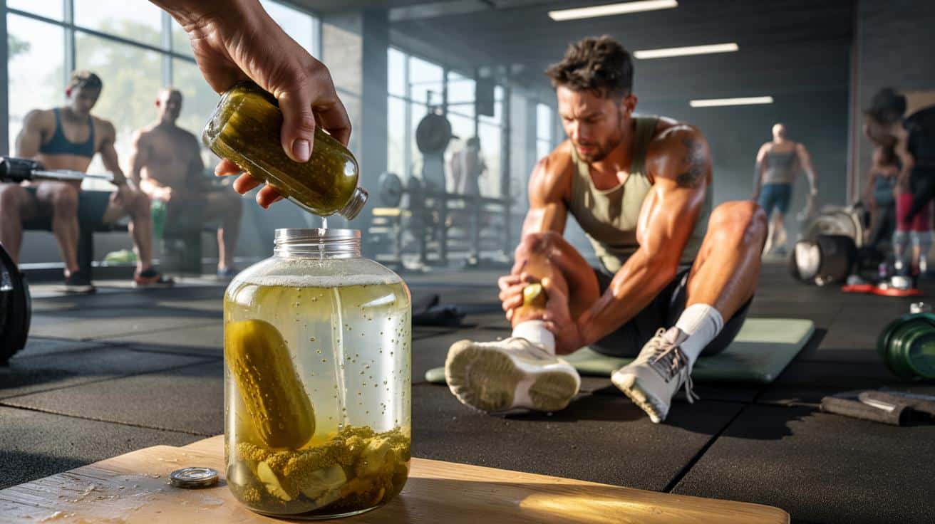 Wlej sok z ogórków kiszonych do butelki sportowej a skurcze mięśni mijają natychmiast
