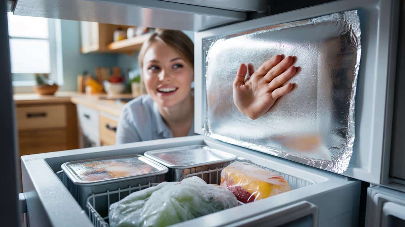 Włóż folię aluminiową do zamrażarki. Prosty trik ratuje sprzęt i rachunki