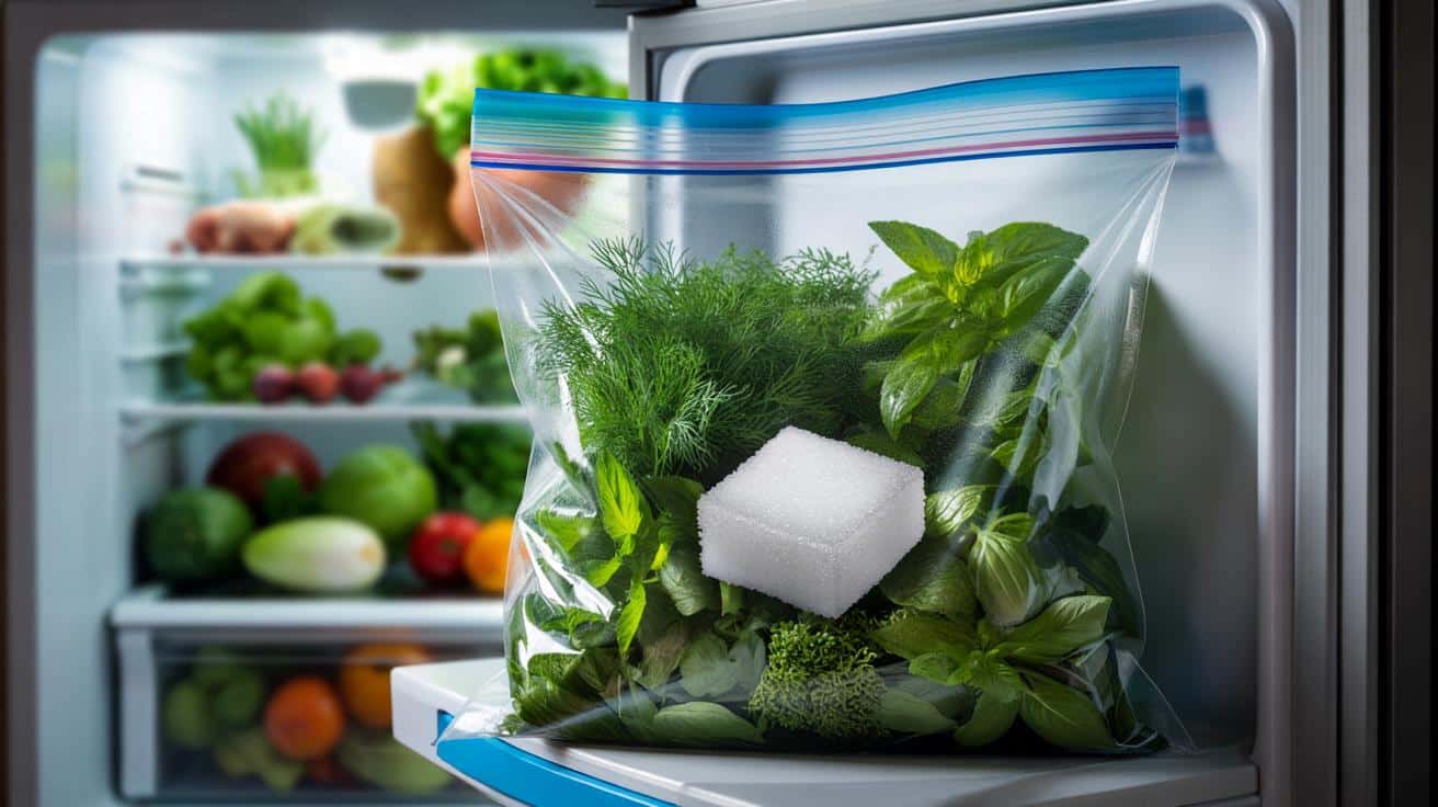 Wrzuć kostkę cukru do torby ze świeżymi ziołami a zostają świeże przez dziesięć dni