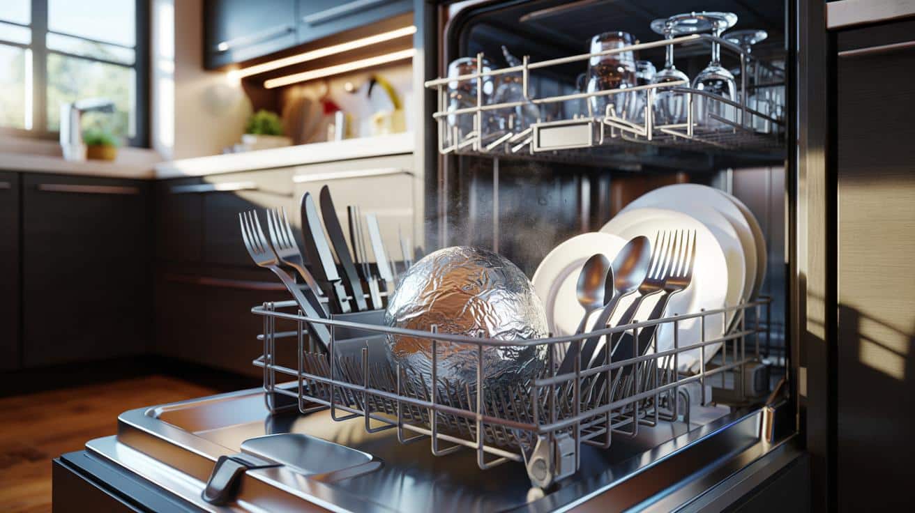 Wsadzasz kulkę folii do zmywarki? Ten trik zmienia wszystko