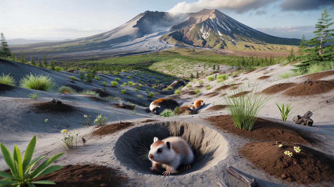 Wulkaniczna pustynia ożyła dzięki gryzoniom. Dziś rośnie tam 40 tysięcy roślin