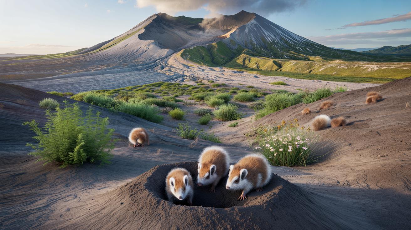 Wulkaniczna pustynia ożyła dzięki gryzoniom. Dziś rośnie tam 40 tys. roślin