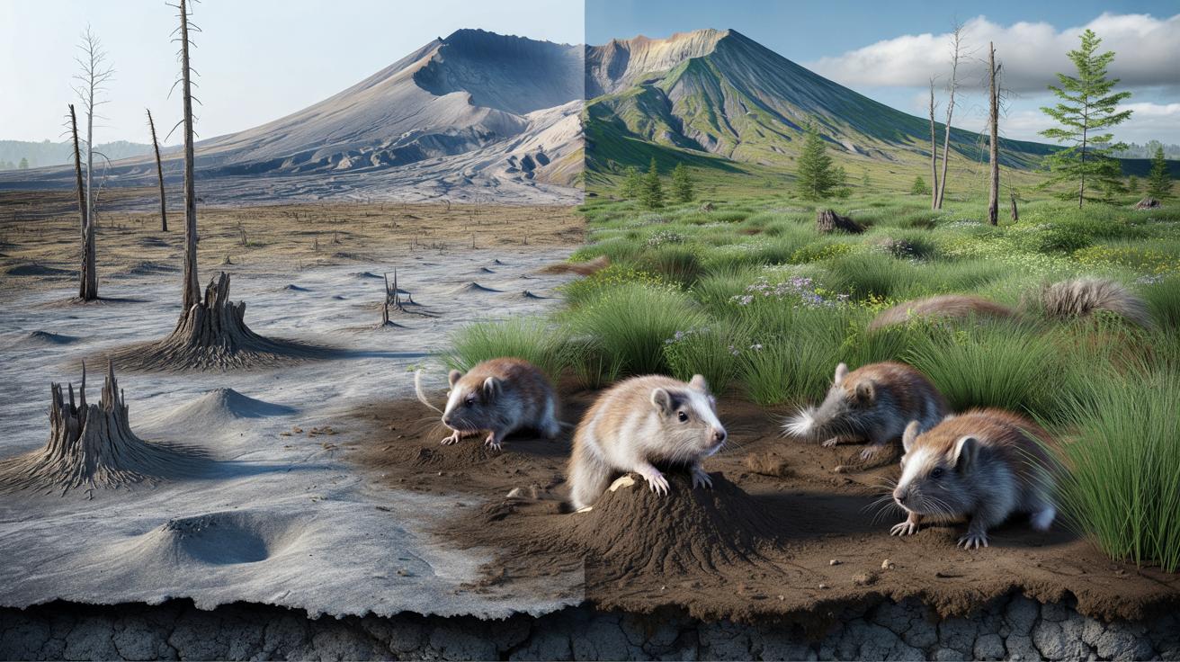 Wulkaniczna pustynia ożyła dzięki kilku gryzoniom. Efekt zaskoczył naukowców