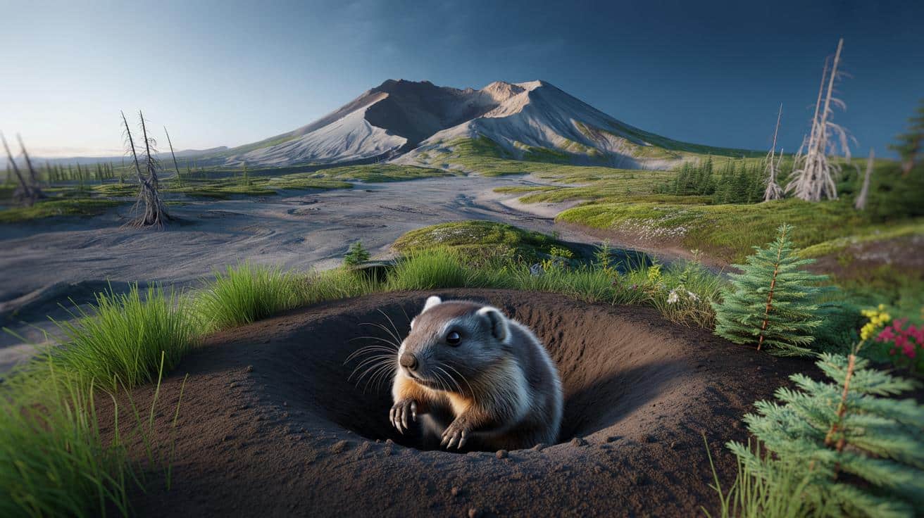 Wulkaniczna pustynia zamieniła się w zieloną oazę. Pomogły… gryzonie
