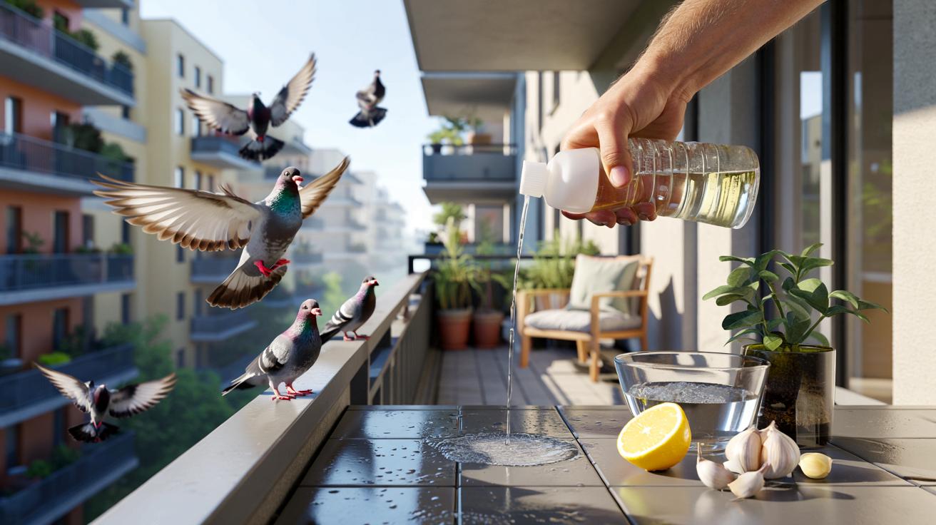 Wylej tę mieszankę na balkon, a gołębie natychmiast zmienią trasę