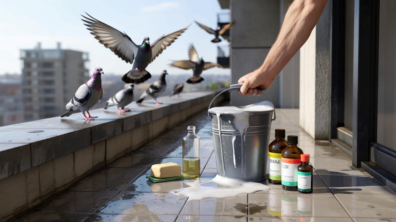 Wylej tę mieszankę na balkonie, a gołębie natychmiast odlecą