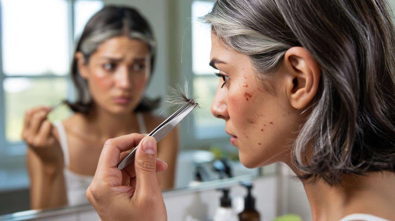 Wyrywasz siwe włosy? Lekarze ostrzegają przed skutkami tego nawyku