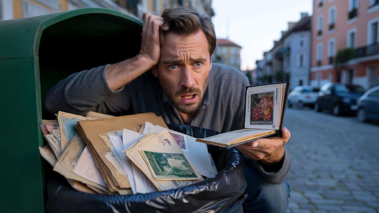 Wyrzucił stary znaczek, a potem usiadł z wrażenia. Był wart fortunę