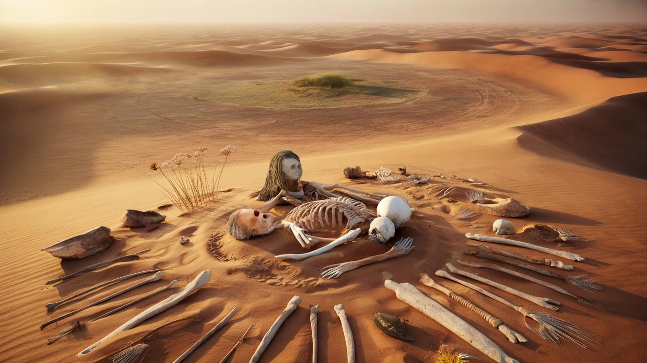 Zakazana strefa Sahary odsłania gigantyczne cmentarzysko sprzed 10 tysięcy lat