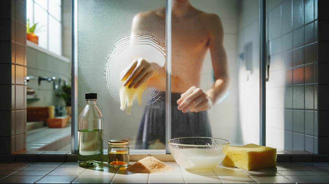 Zaklęty osad na szybie prysznica? Te 3 składniki z kuchni robią z nią cuda