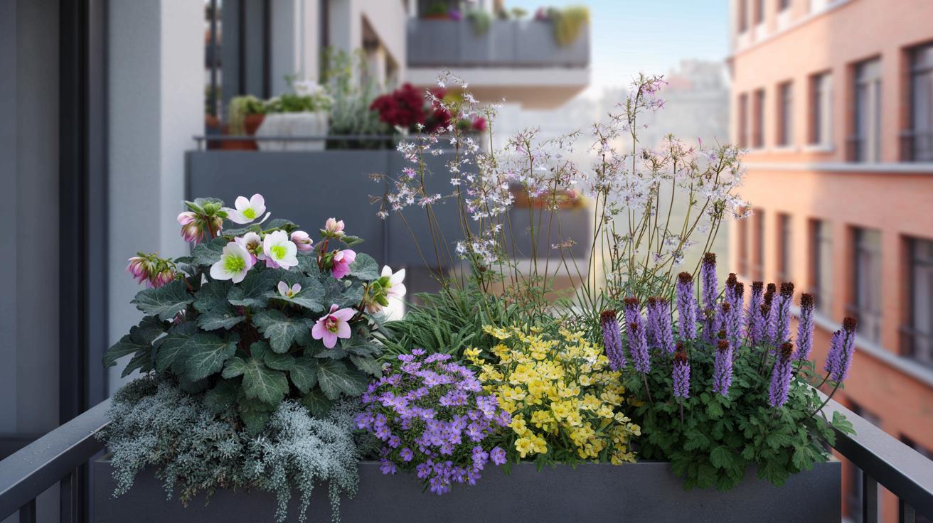 Zamiast pelargonii: 4 żelazne byliny, które kolorują balkon cały rok