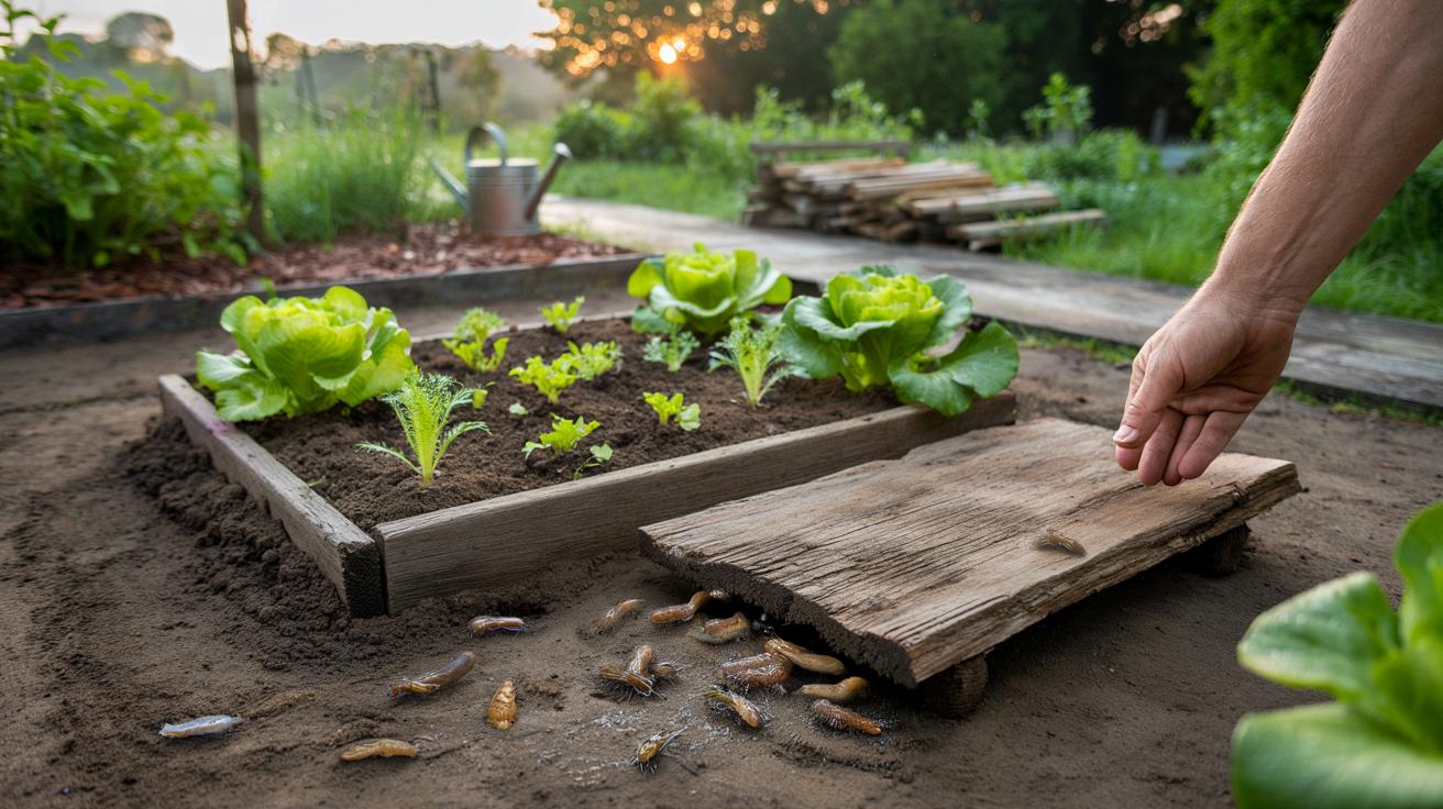 Zamiast trutki na ślimaki: deska z odzysku ratuje grządki