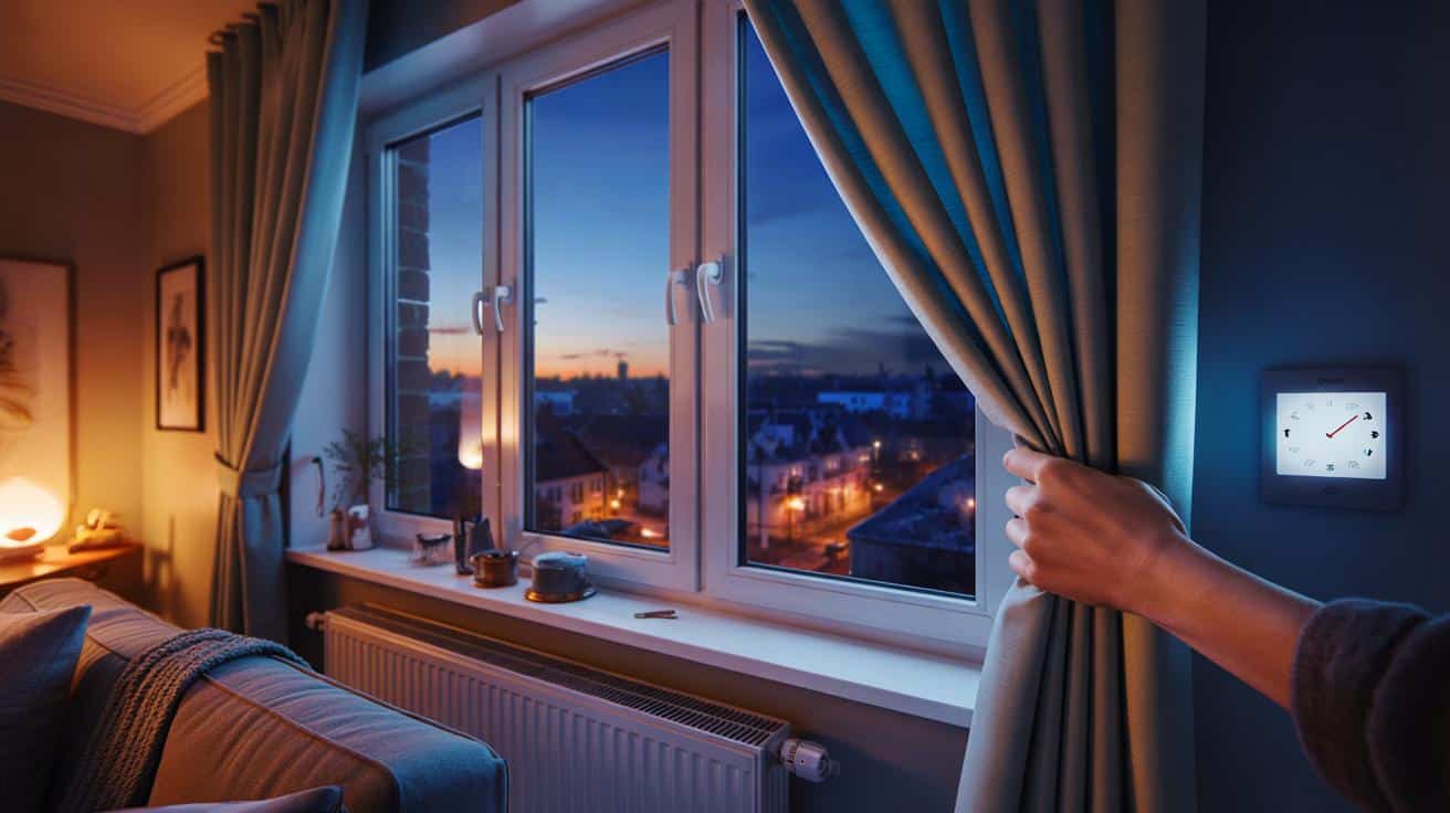 Zamknij zasłony o 19:45 i płać mniej za ogrzewanie