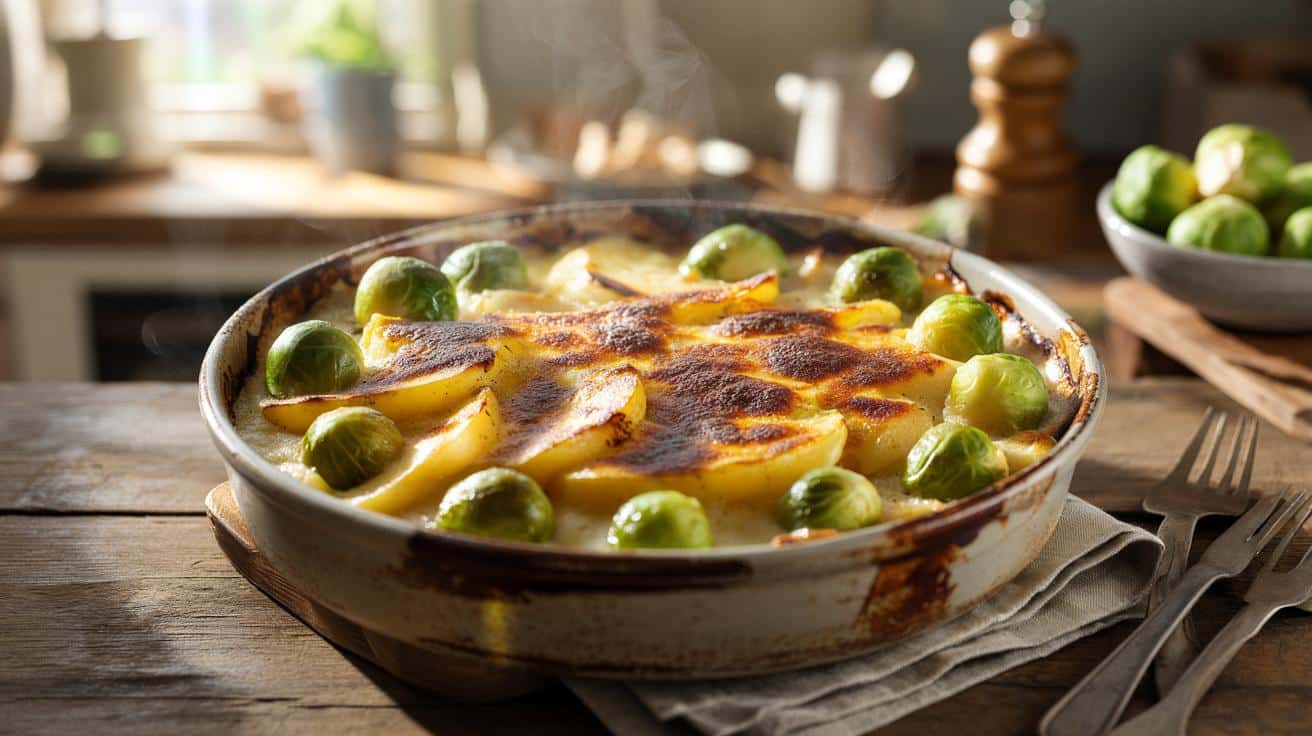 Zapiekanka ziemniaczana z brukselką, którą rodzina prosi w każdy zimowy weekend