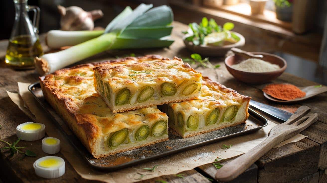 Zapomnij na zapiekanki i zupy: wypróbuj placki z pora z pieca