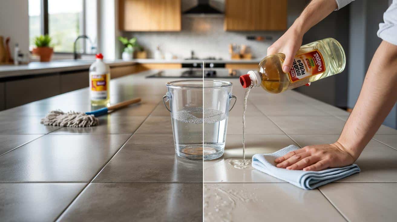 Zapomnij o cytrynie i sodzie: ten prosty płyn z kuchni sprawi, że matowy gres znowu zalśni