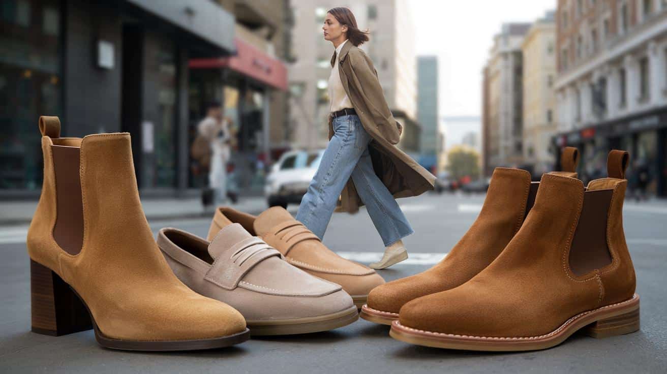 Zapomnij o gładkiej skórze: buty z zamszu znów rządzą w modzie