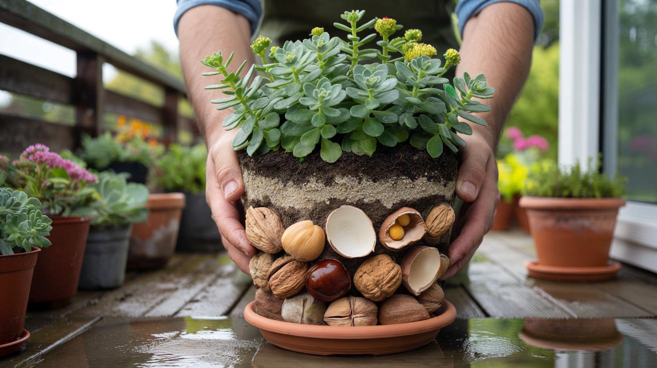 Zapomnij o keramzycie: ten kuchenny odpad świetnie chroni rozchodniki przed zalaniem