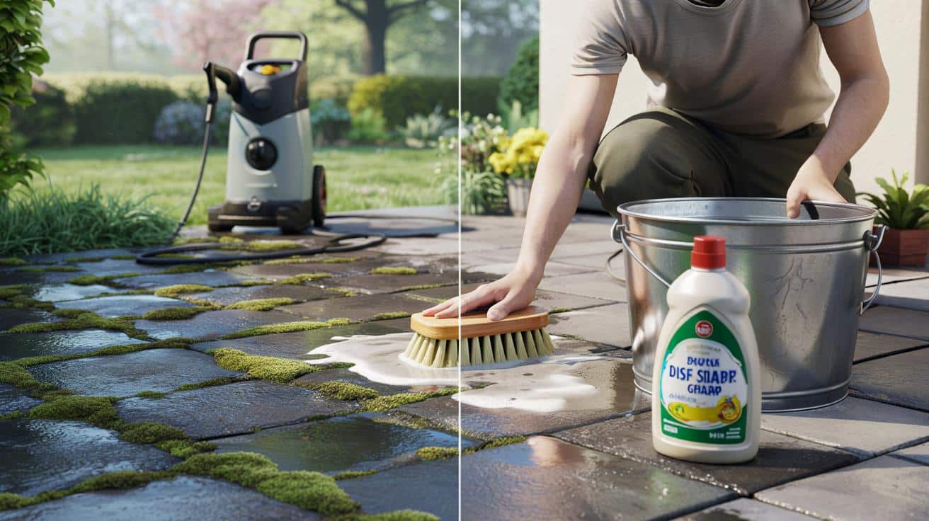 Zapomnij o myjce ciśnieniowej: ten kuchenny trik usuwa mech z tarasu na długo