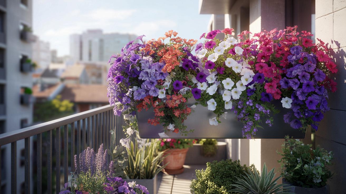 Zapomnij o pelargoniach na balkonie. Ta kwitnąca kaskada robi lepszy efekt