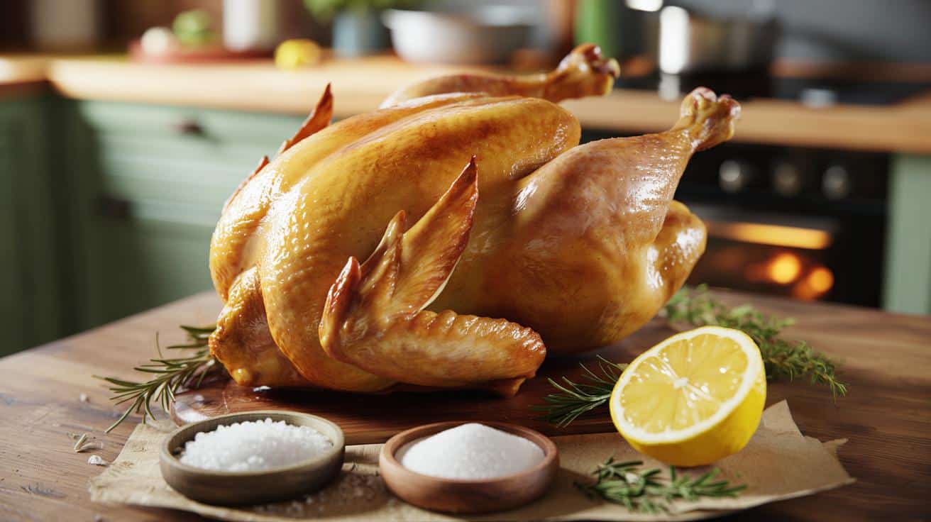 Zapomnij o samym cytrynie: trik z solą i cukrem zmienia pieczonego kurczaka nie do poznania