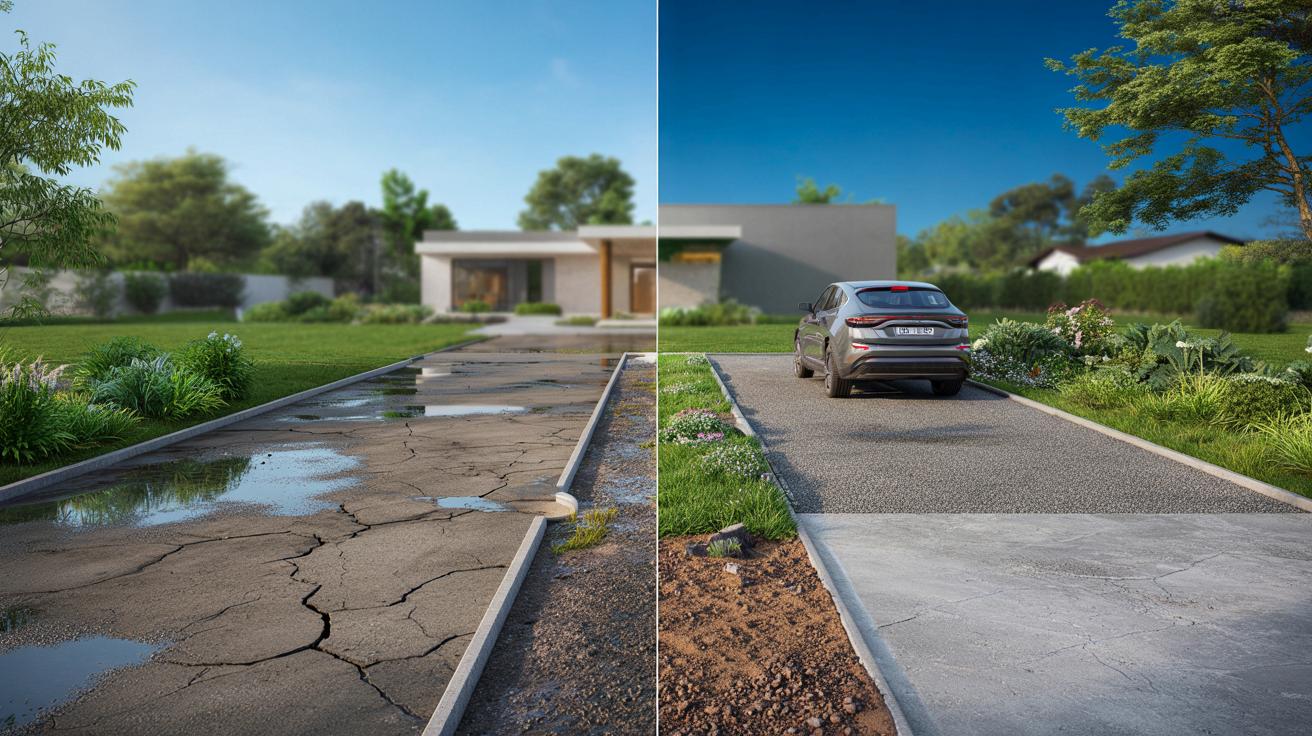 Zapomnij o wylewce z betonu. Ten tani, przepuszczalny podjazd robi różnicę