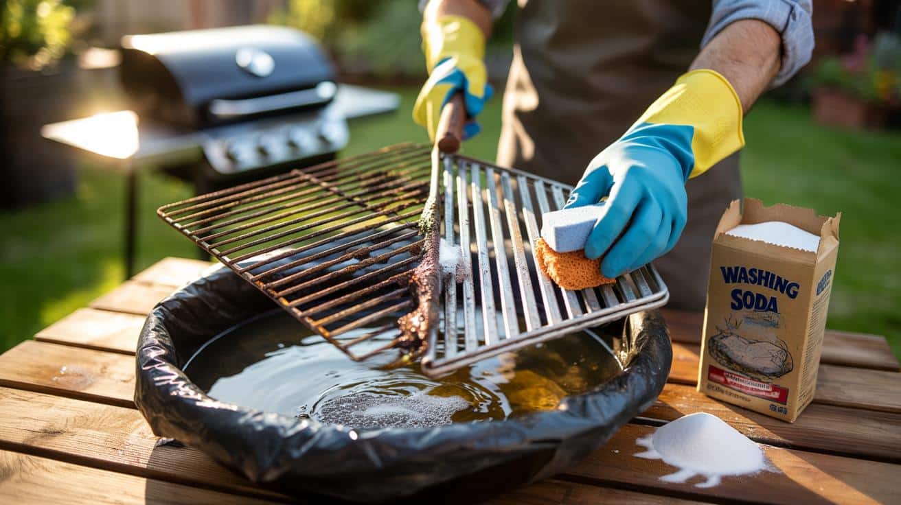 Zardzewiała krata z grilla? Jeden tani produkt z szafki robi cuda