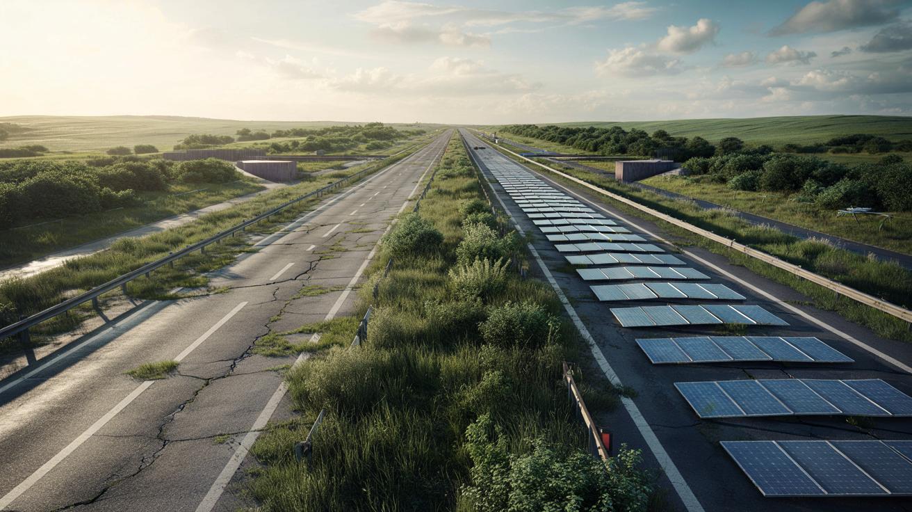 Zarośnięta autostrada w Niemczech: gotowa trasa, po której nikt nie jeździ