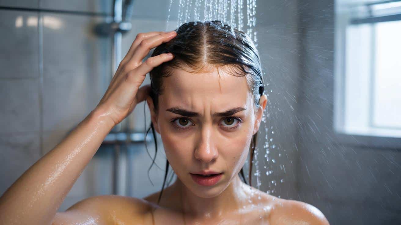 Zawsze bierzesz zimny prysznic na koniec? Skóra głowy produkuje więcej łoju