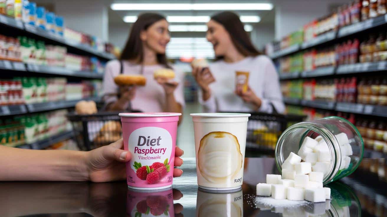 Zawsze wybierasz dietetyczny jogurt? Cukru jest tam więcej niż myślisz