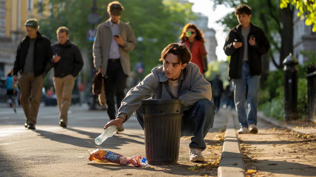 Zbierają śmieci, gdy nikt nie patrzy: 7 rzadkich cech charakteru