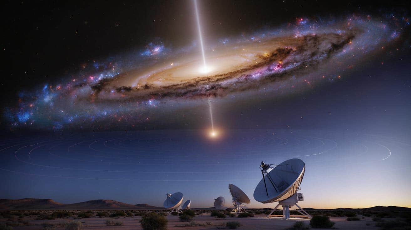 Historyczny sygnał z kosmosu: teleskop z RPA rejestruje zderzenie galaktyk sprzed 8 miliardów lat