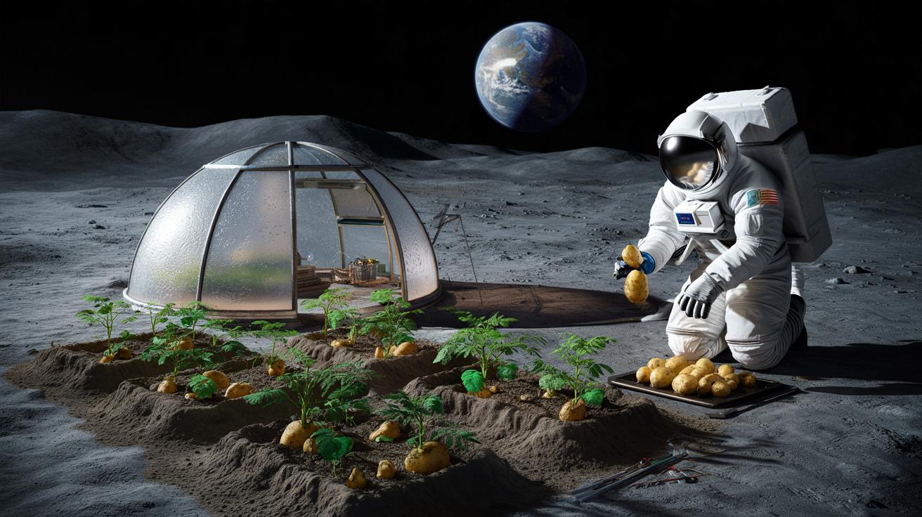 Ziemniaki na Księżycu? NASA sprawdza, czy da się tam uprawiać jedzenie