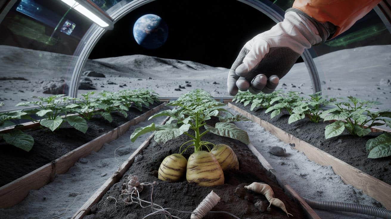Ziemniaki na Księżycu? Naukowcy sprawdzili, czy da się je tam uprawiać
