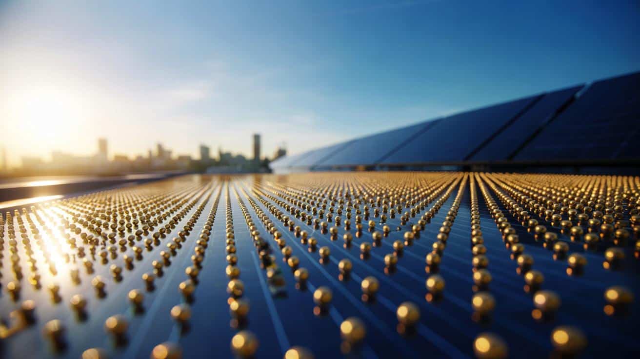 Złote kuleczki na panelach słonecznych? Naukowcy pokazują mocny skok wydajności