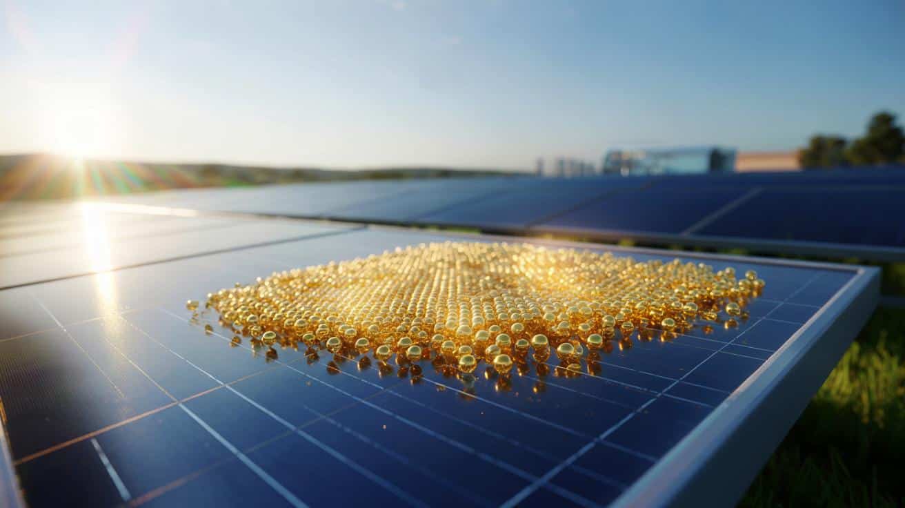 Złote kulki podnoszą wydajność paneli słonecznych. Naukowcy zaskoczeni efektem