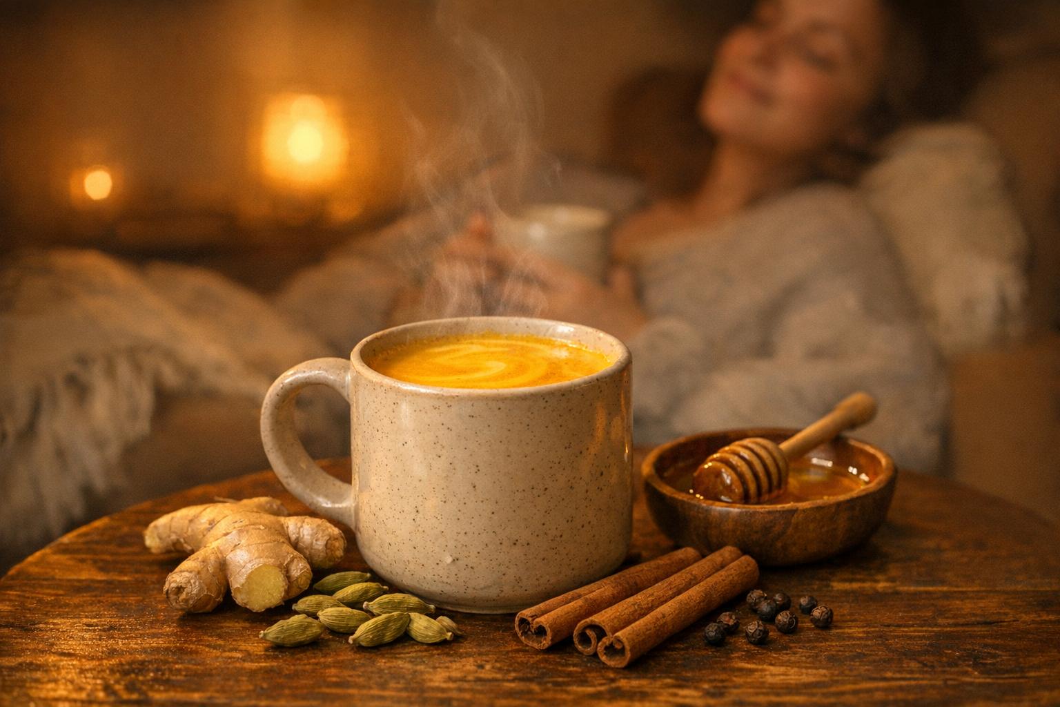 Złote mleko z kurkumą przed snem: prosty rytuał na głębszy odpoczynek