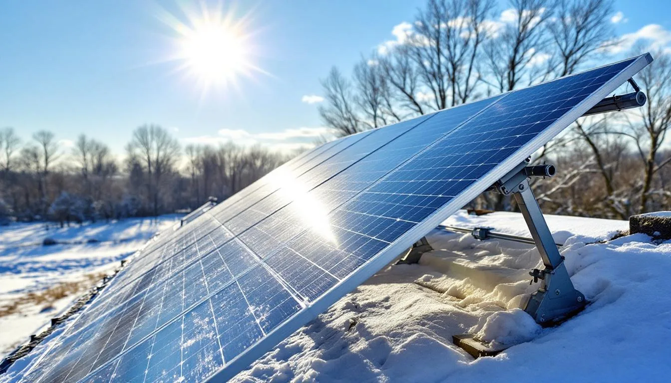 Zmieniłem kąt montażu paneli o 15° i zimą działają wydajniej