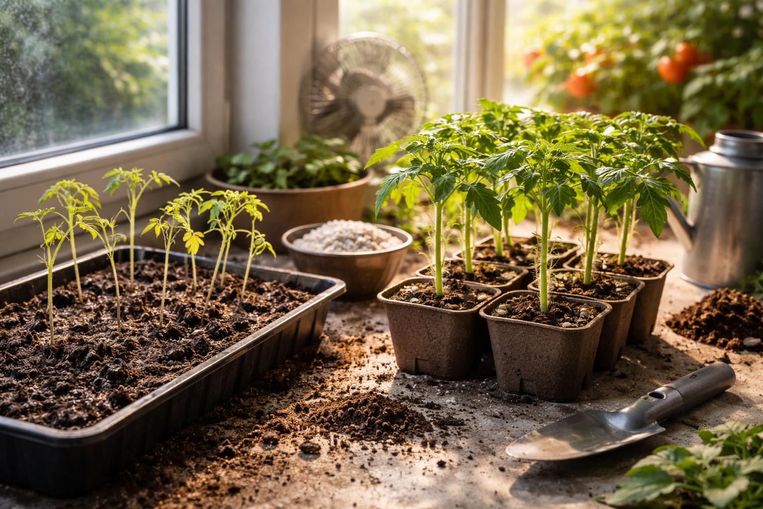 Żółknące pomidory i wiotkie siewki? 10 trików na super mocne sadzonki
