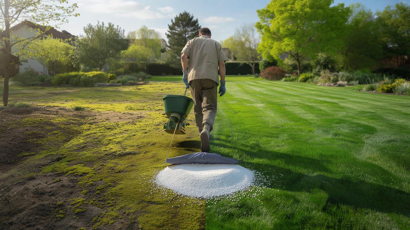 Żółta trawa jak dywan z reklamy: jeden prosty trik z wapnem