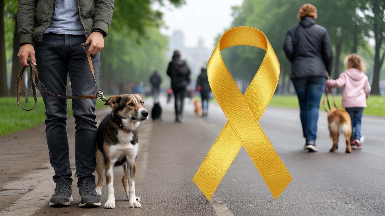 Żółta wstążka przy smyczy psa: znak, którego lepiej nie lekceważyć