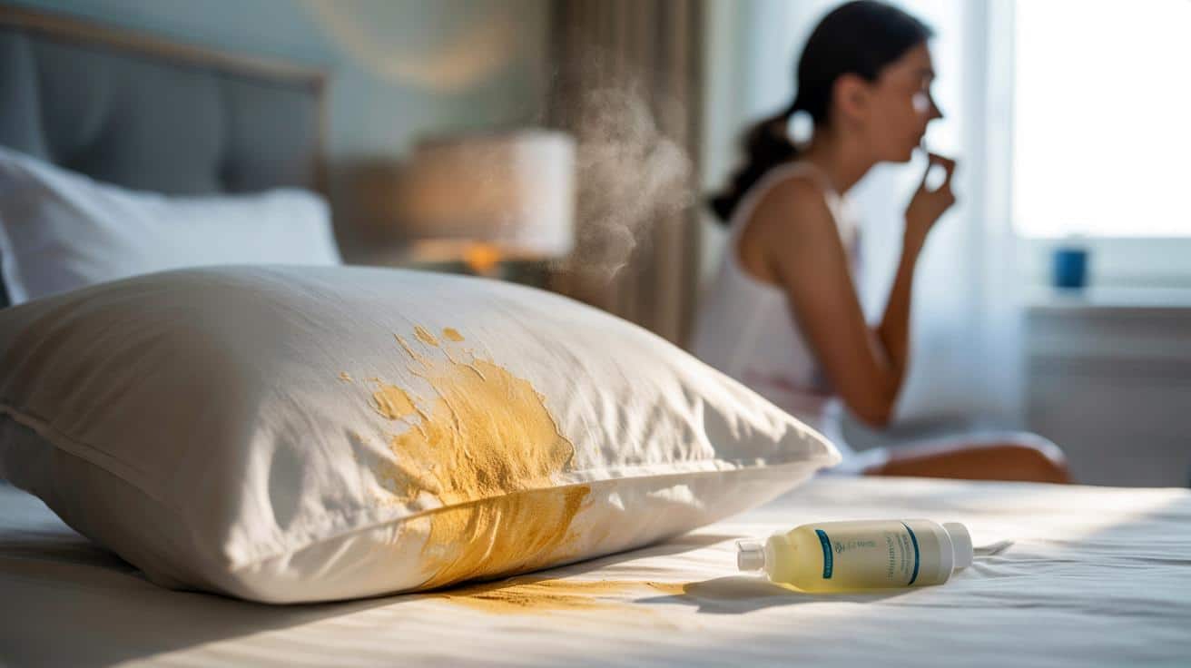 Żółte plamy na poduszce: nieprzyjemny widok czy sygnał z organizmu?
