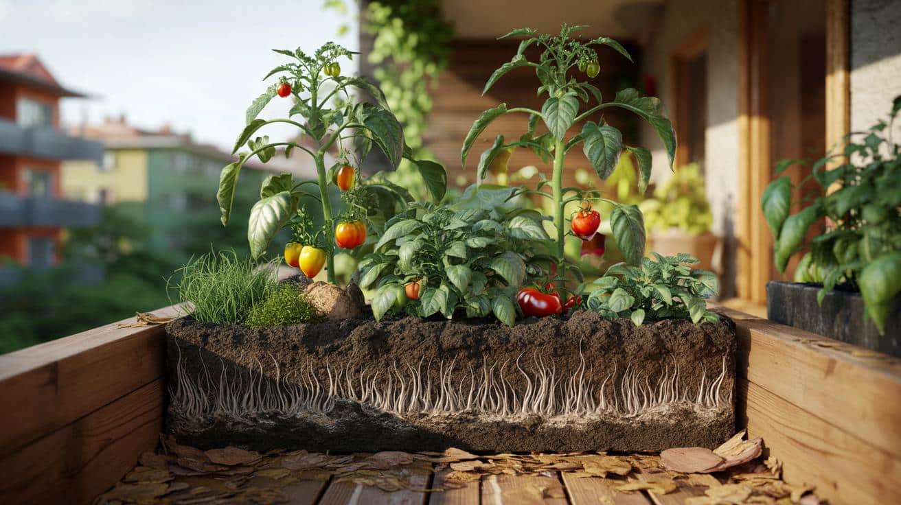 Żywy nawóz z grzybów, który wskrzesza słabe grządki w skrzyniach